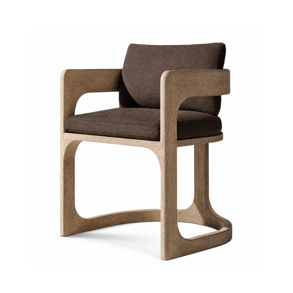 Somos - Chaise extérieure en Teck 