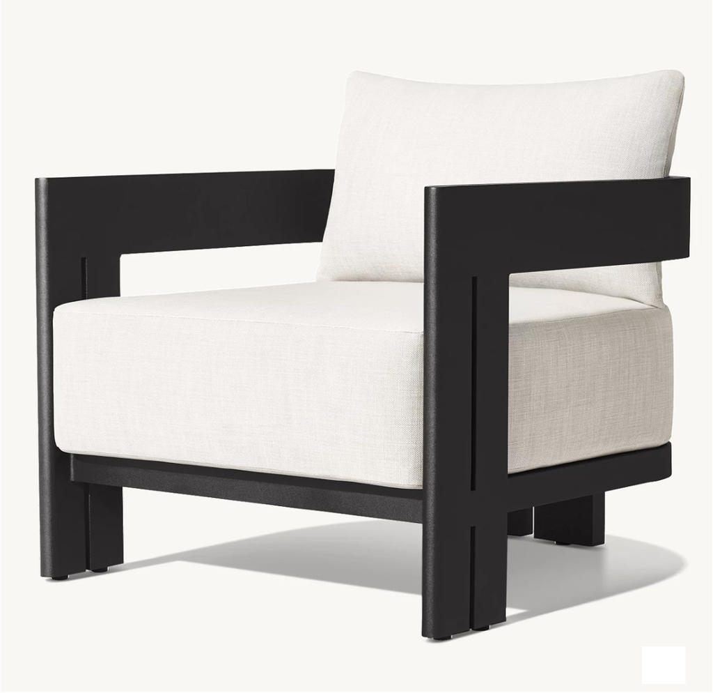 Valence - Fauteuil lounge en aluminium
