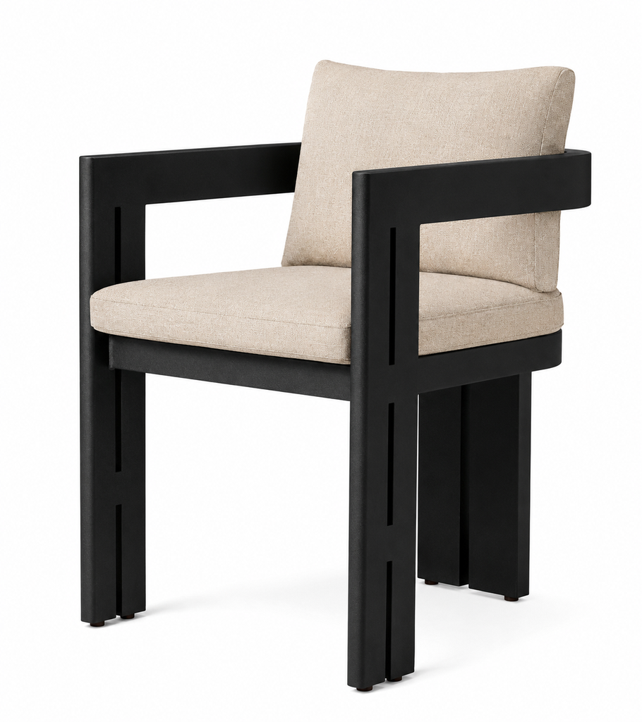 Valence - Chaise extérieure en aluminium