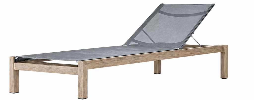 Cayo - Chaise lounge en Teck
