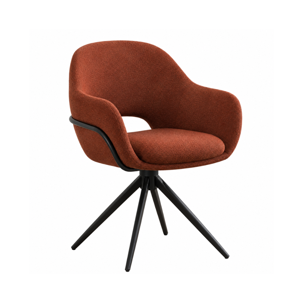 Hugh - Chaise de bureau en cuire