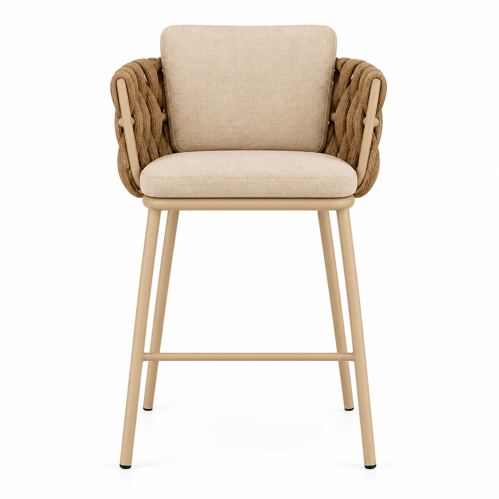 Kapa - Chaise haute à dossier tressé